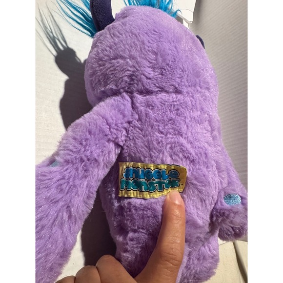 Continuum Games Snuggle Monster Purple Plush Stuffed Animal 2019 - Picture 6 of 7
